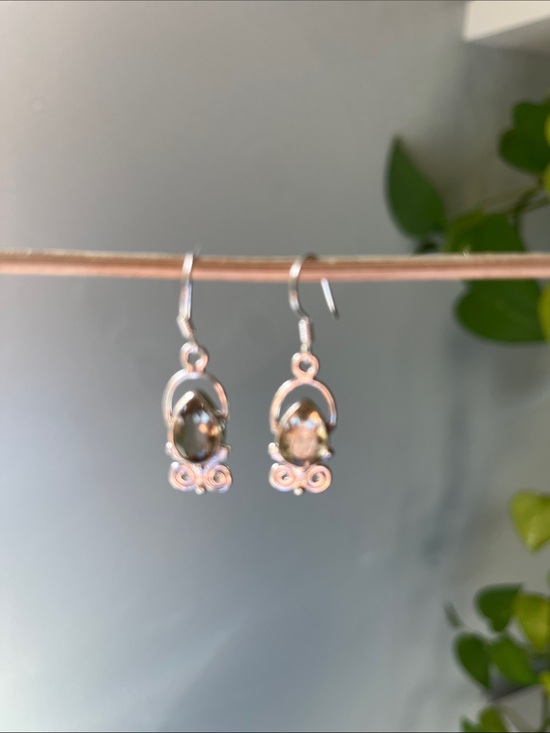 Jewelry - Sterling Silver Lemon Quartz Drop Earrings